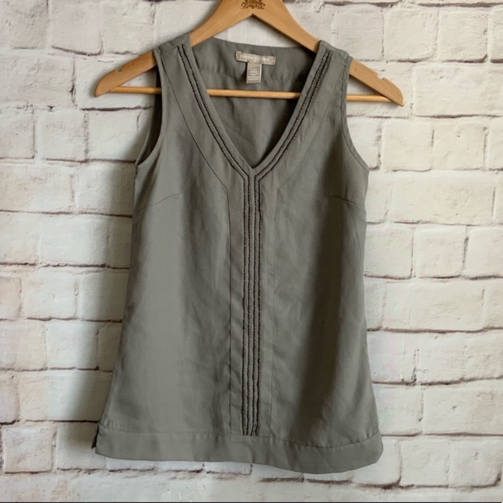 Banana Republic Tank Top, Embellished, Loose XXS